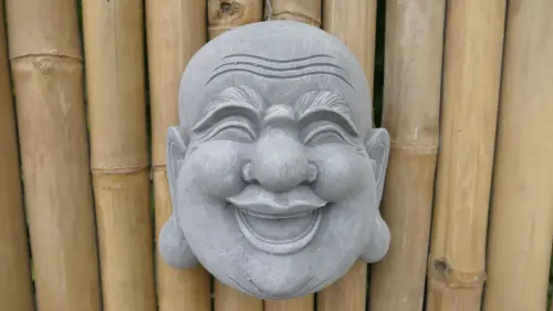 Product image of the product “Mian - Big Buddha mask, 21cm H | cast stone ”